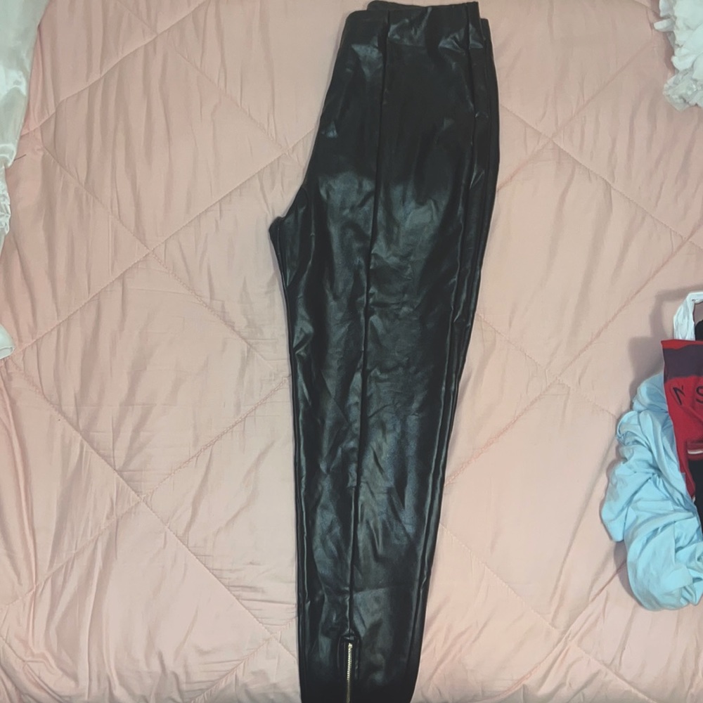 Black Leather Pants